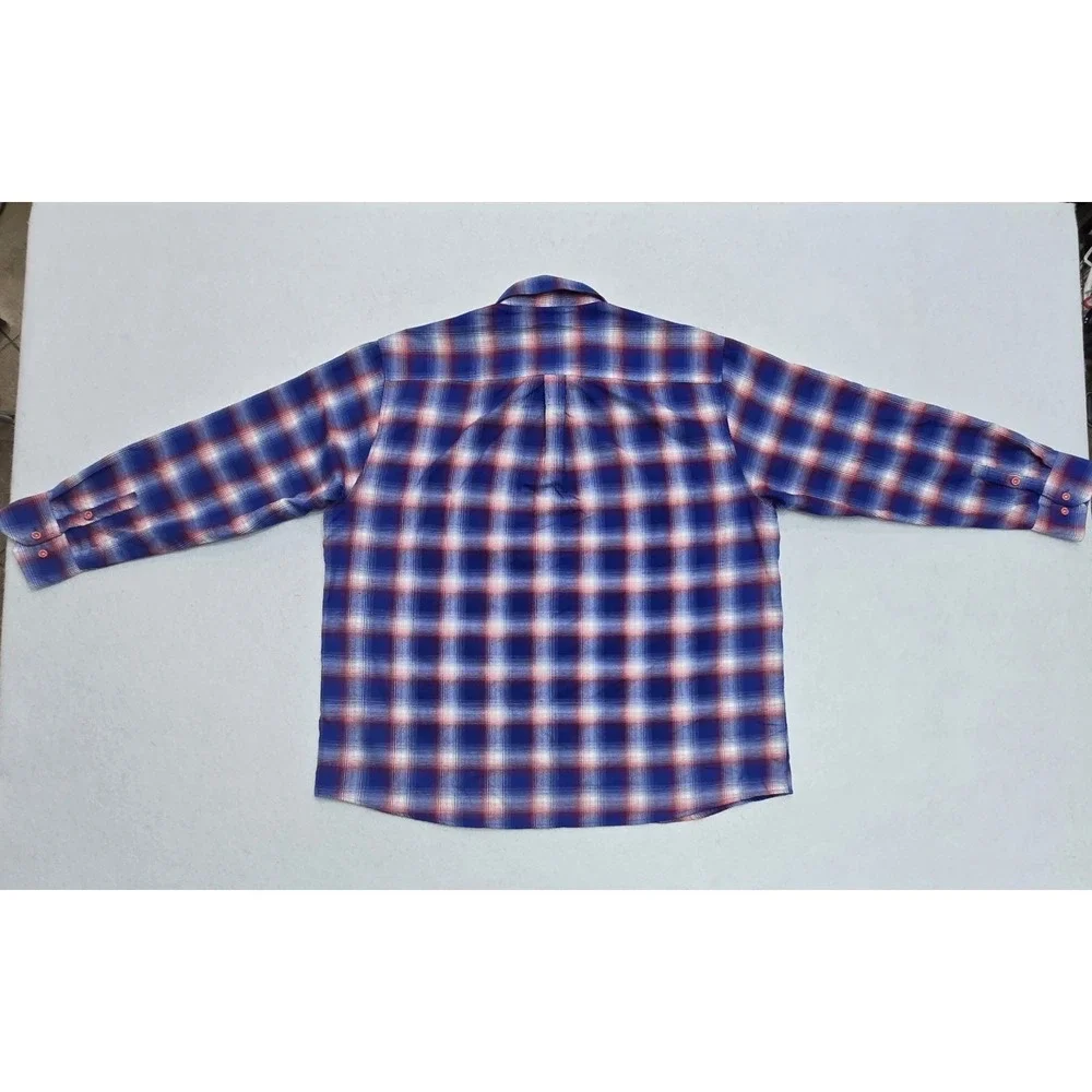 Dixon Flannel Company Glory Long Sleeve Flannel Red White Blue Mens Size 4XL - Picture 3 of 15